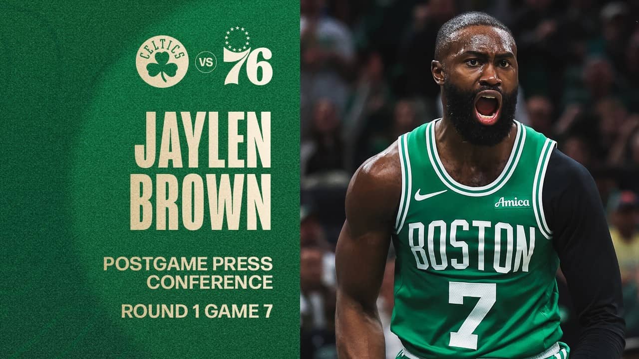 Jaylen Brown Postgame Press Conference: Round 1 Game 7 vs. Philadelphia 76ers