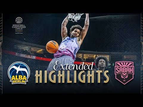 ALBA BERLIN v BC Sabah | Full Game Highlights | #BasketballCL 2025-26