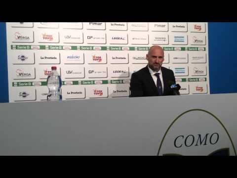 Mister Festa in conferenza stampa COMO-PESCARA