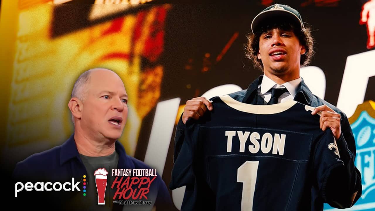 Jordyn Tyson can be top WR with Saints for 'next decade' | Fantasy Football Happy Hour | NFL on NBC