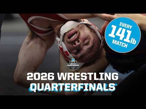 All four 141 lb matches - 2026 NCAA wrestling quarterfinals