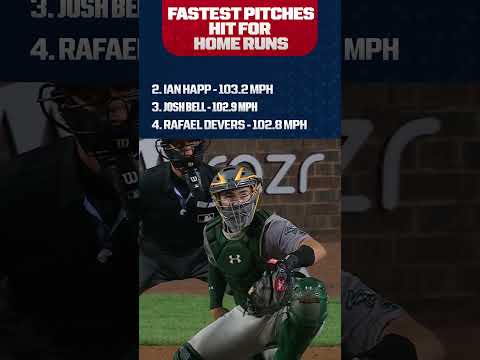 FASTEST pitches hit for a HR in the Statcast era! 🚀