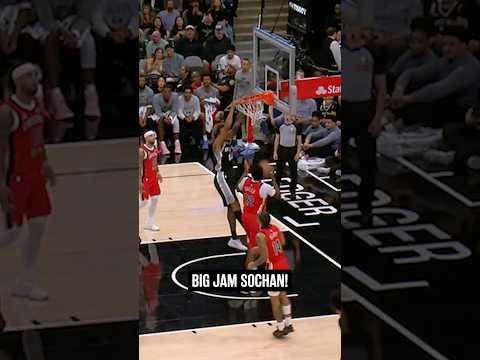 Throw it down, Jeremy! 🔨 #nba #spurs #jeremysochan 📺 FanDuelSN SW