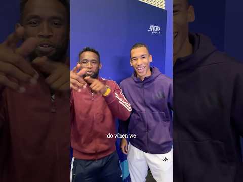 New dream team unlocked 🔓 #kolisi #augeraliassime #rugby #nittoatpfinals