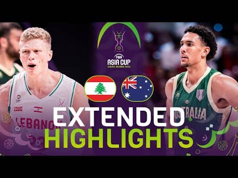 Lebanon 🇱🇧 vs Australia 🇦🇺 | Extended Highlights | FIBA Asia Cup 2025