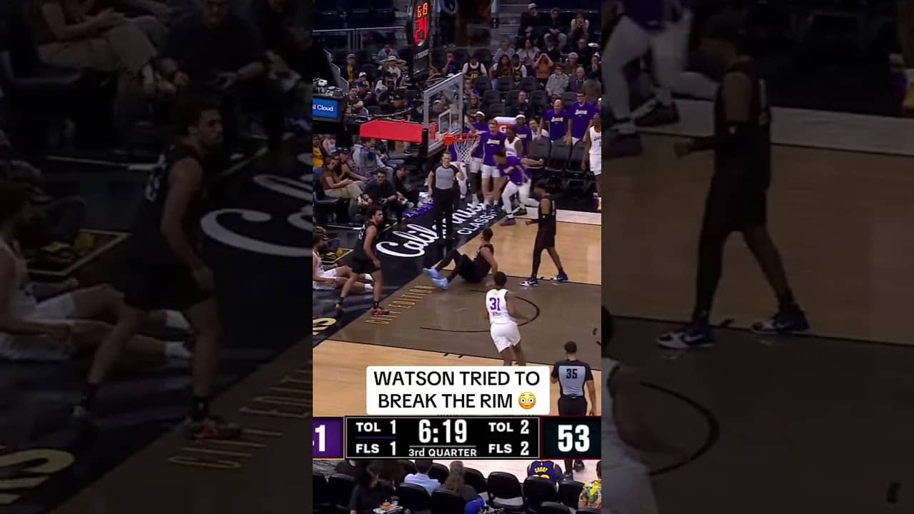 Anton Watson detonates at the rim 💥 😮‍💨