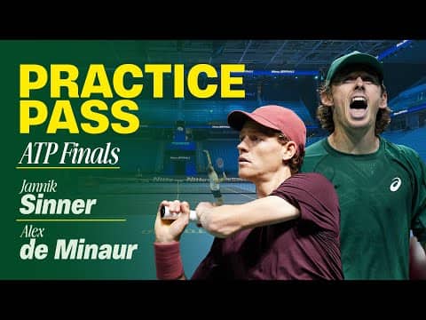 Sinner and De Minaur Best Practice Points ATP Finals 2025 | Practice Pass
