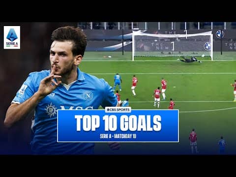 Serie A Top 10 Goals of Matchday 10 - 2024/25 | Romelu Lukaku, Davide Frattesi | CBS Sports Golazo