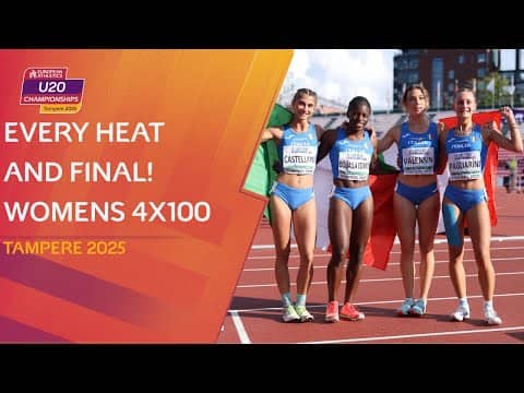 EVERY Heat and Final of the Women's 4x100m Relays | Tampere 2025