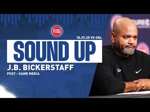 Post-Game Press Conference: J.B. Bickerstaff | Pistons vs Magic | 10.29.2025
