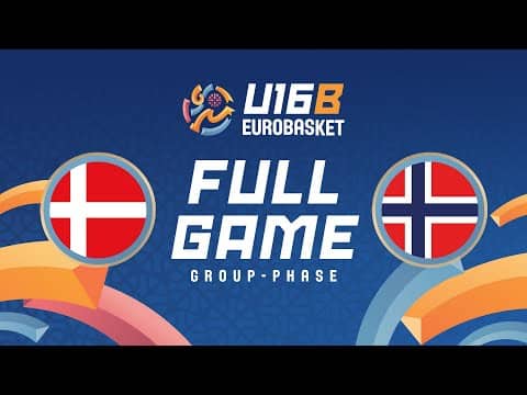 LIVE - Denmark v Norway | FIBA U16 Women's EuroBasket 2025 - Division B | Group Phase