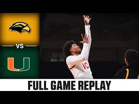 Southern Miss vs. Miami Full Game Replay | 2025-26 ACC Men’s Basketball