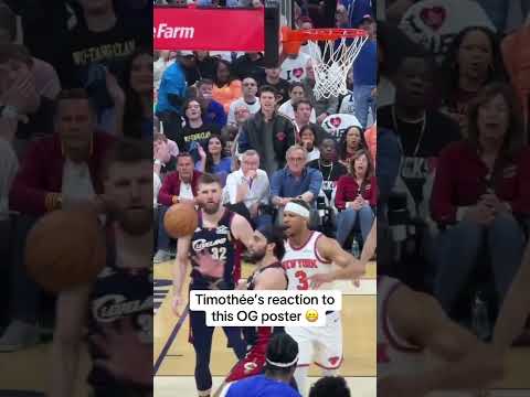 Timothee Chalamet loved this dunk from OG Anunoby 🔥