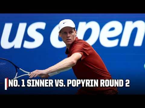 DOMINANCE 🔥 No. 1 Jannik Sinner vs. Alexei Popyrin | Round 2 Highlights | 2025 US Open