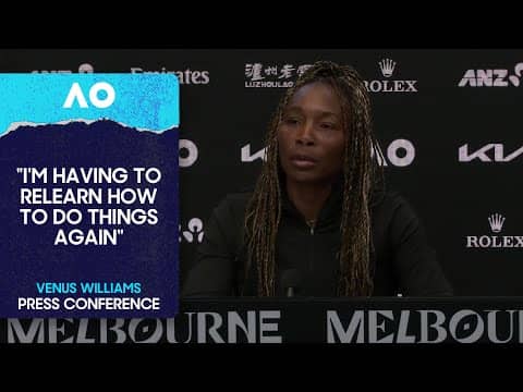 Venus Williams Press Conference | Australian Open 2026 First Round