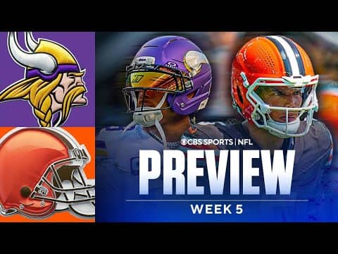 Vikings vs Browns Game Preview: Dillon Gabriel Gets the Start at QB | NFL Week 5