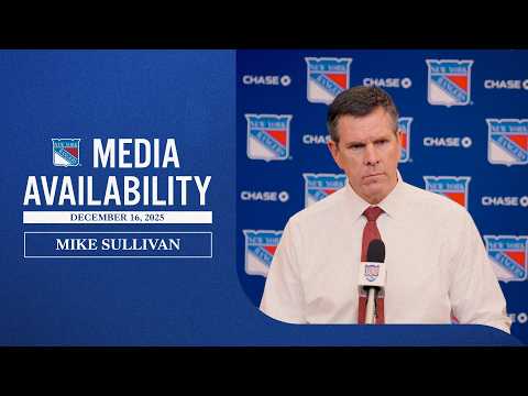 NYR vs VAN: Mike Sullivan Postgame Media Availability | Dec. 16, 2025