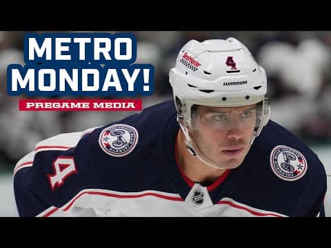 METRO MONDAY! 😤 Blue Jackets Close Out Road Trip Against the Capitals | Pregame Media