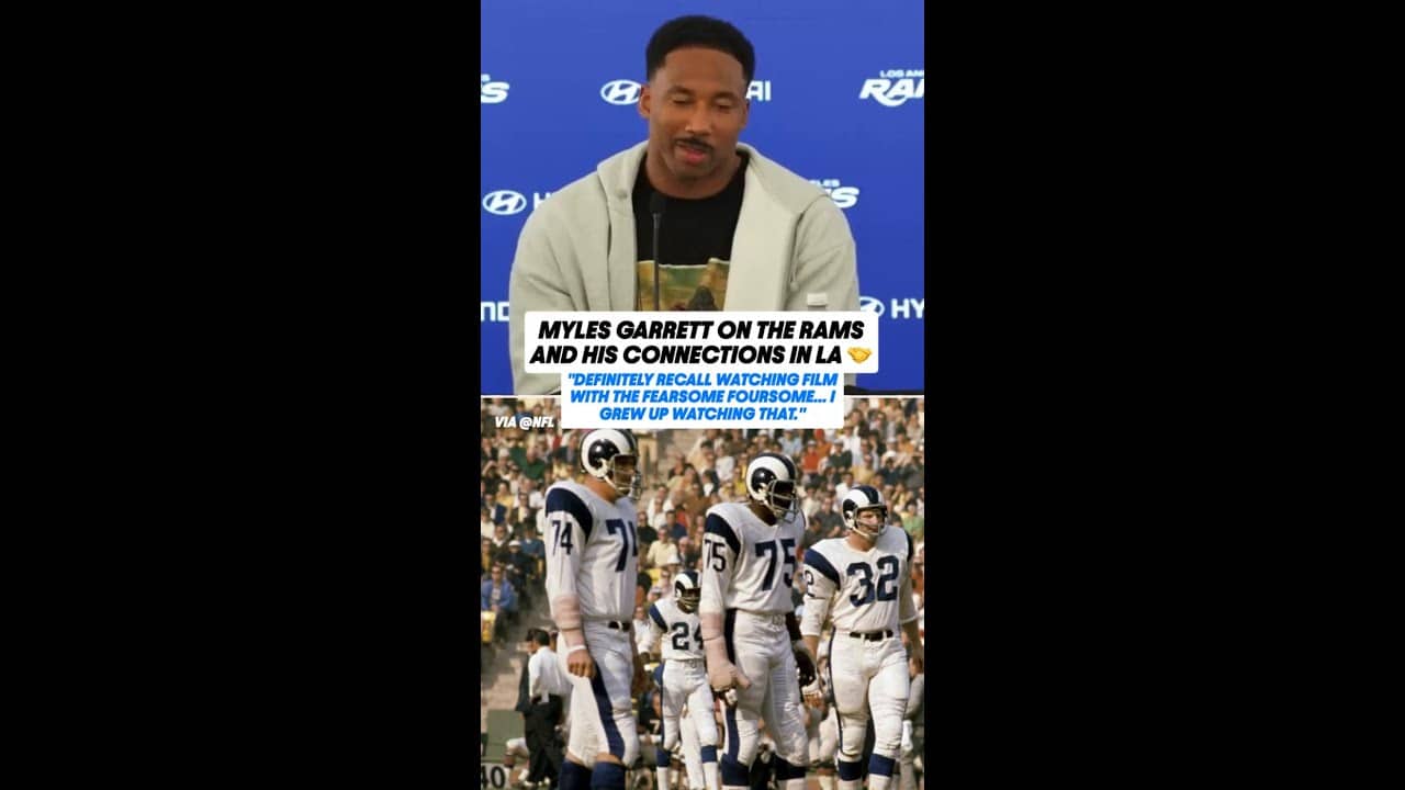 A full-circle moment for Myles Garrett 👏
