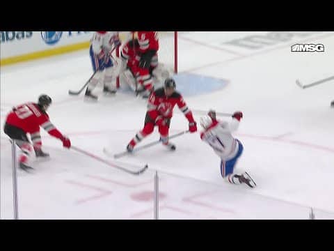 Jayden Struble scores a goal against the New Jersey Devils