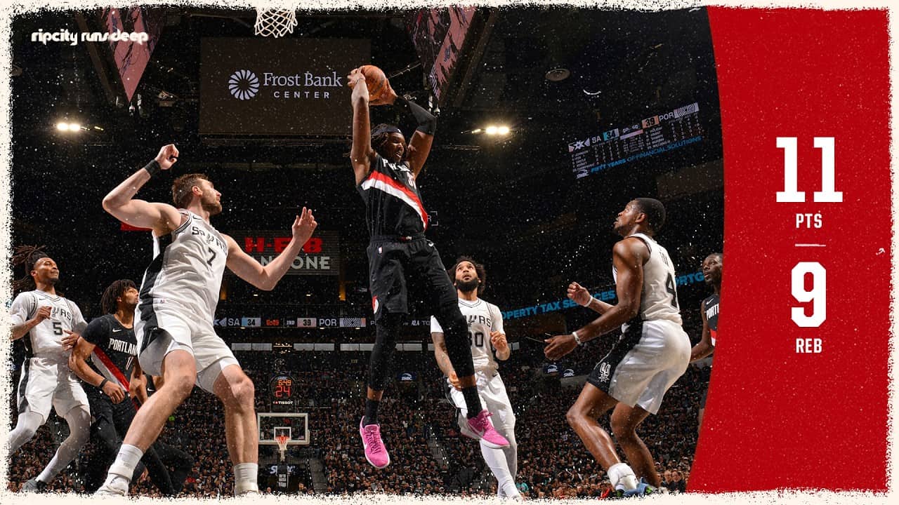 Robert Williams III Comes Up Clutch in Game 2 Win vs Spurs | Portland Trail Blazers | April 21, 2026