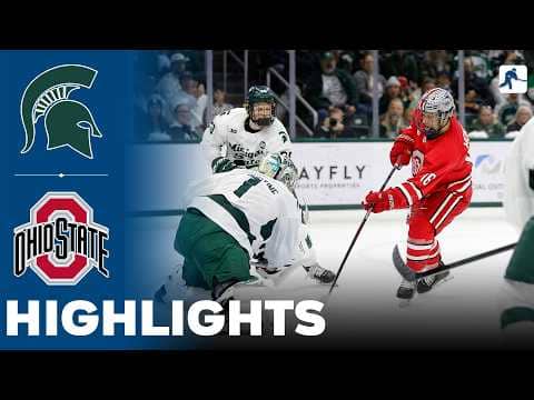 Michigan State vs Ohio State | NCAA College Hockey | Highlights - March 14, 2026
