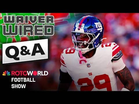 NFL Fantasy Football Q&A w/ Kyle Dvorchak (10/27/25) | Rotoworld Football Show | NBC Sports