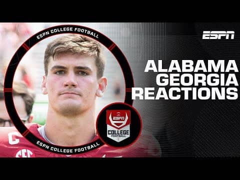 THE CRIMSON TIDE SURVIVES IN ATHENS! Alabama vs Georgia Reactions | The CFB Show🏈