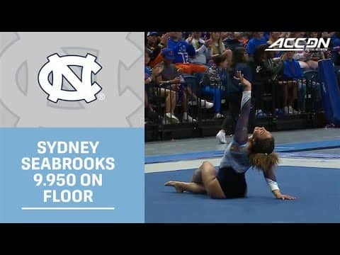 UNC's Sydney Seabrooks Comes In 1st With 9.950 On Floor Exercise | 2026 ACC Gymnastics