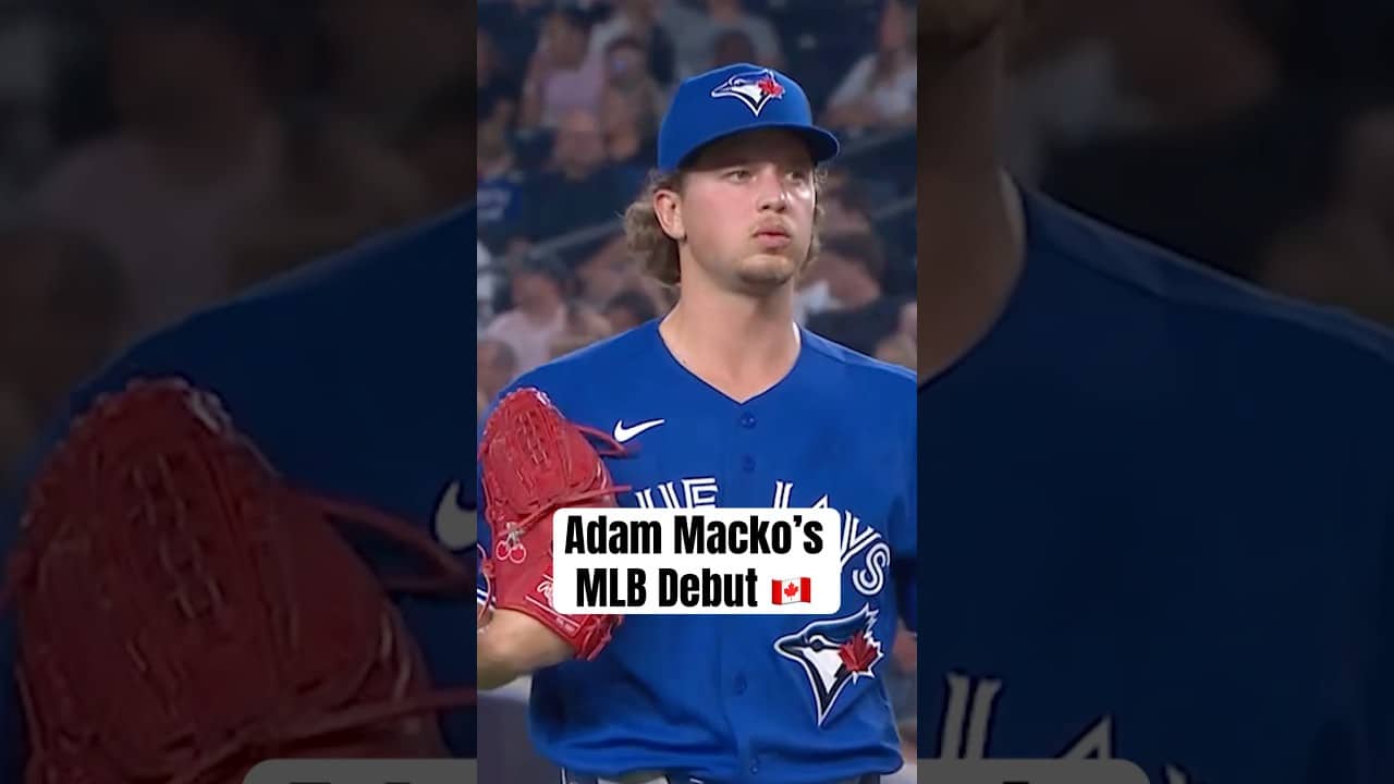 A scoreless debut from Canadian Adam Macko 🙌 #MLB #BlueJays
