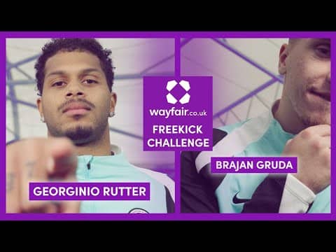 Gruda And Georginio Take On Wayfair Free-Kick Challenge!