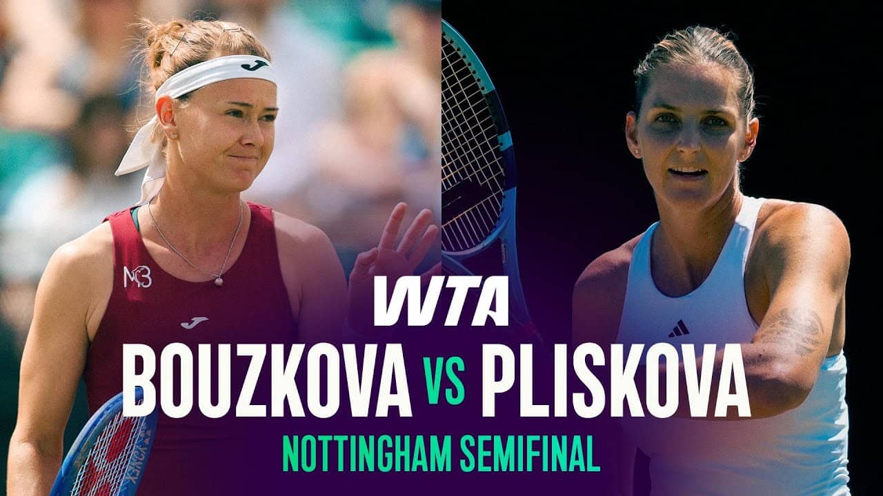 Karolina Pliskova vs. Marie Bouzkova | 2026 Nottingham Semifinal | WTA Match Highlights