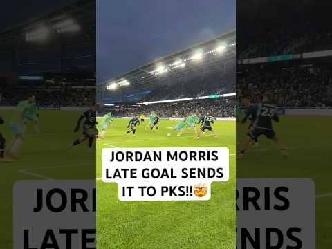 POV: Jordan Morris EQUALIZES🔥 OFF THE CORNER!!