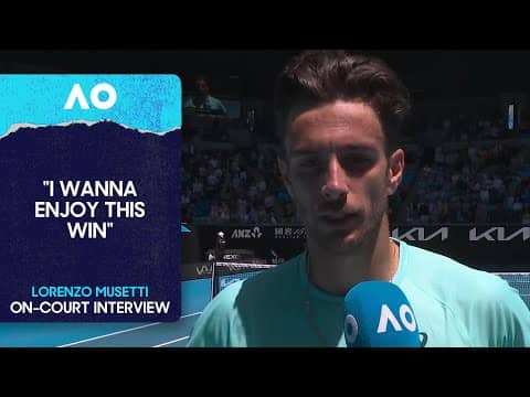 Lorenzo Musetti On-Court Interview | Australian Open 2026 Second Round