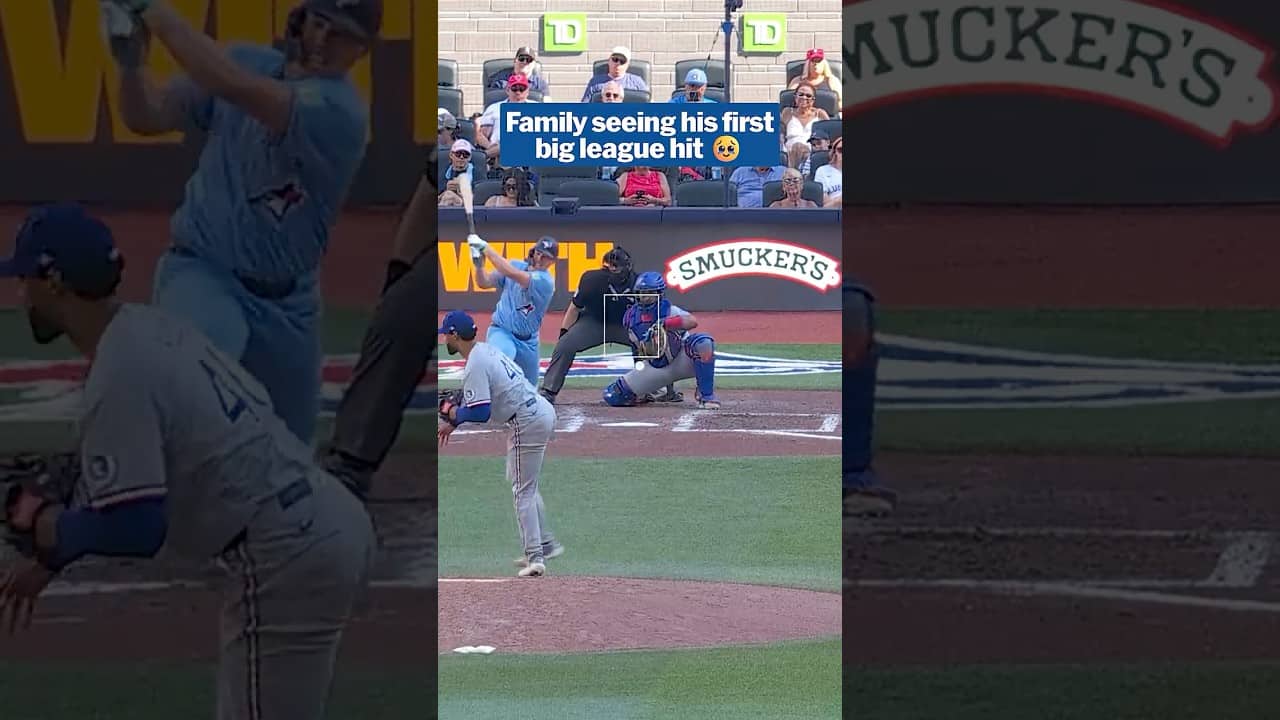 Sean Keys collects his first Major League hit with his family in the stands! ❤️