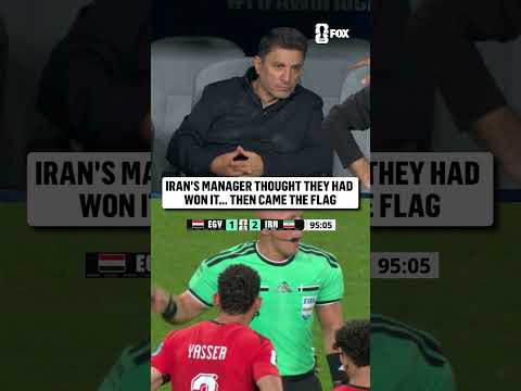 Iran nearly took the lead late in stoppage time, but the goal was disallowed after an offsides call