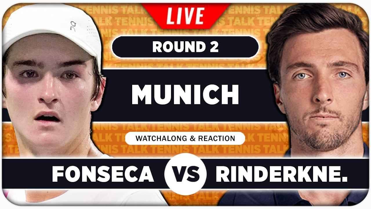 FONSECA vs RINDERKNECH • ATP Munich 2026 • LIVE Tennis Watchalong