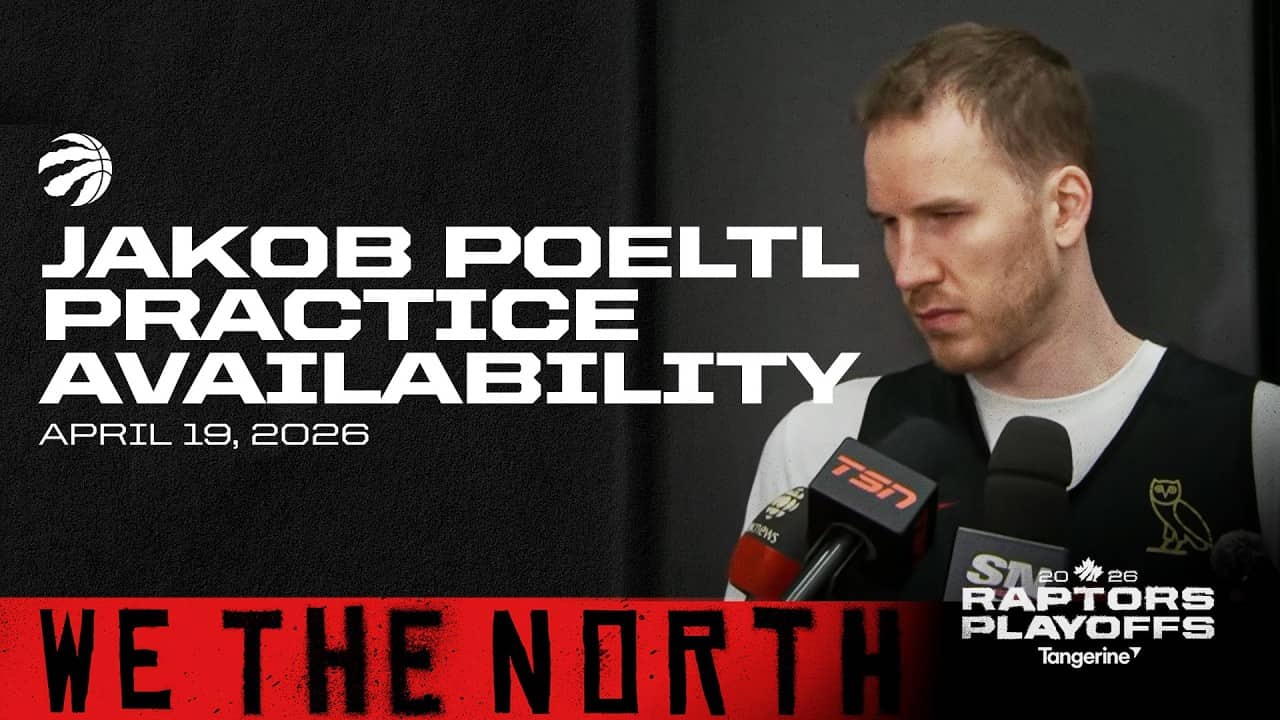 Jakob Poeltl | Playoff Practice | April 19, 2026