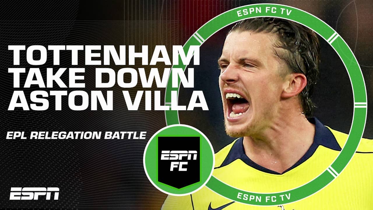 Aston Villa vs. Spurs REACTION 🗣️ Can Tottenham avoid relegation⁉️ | ESPN FC