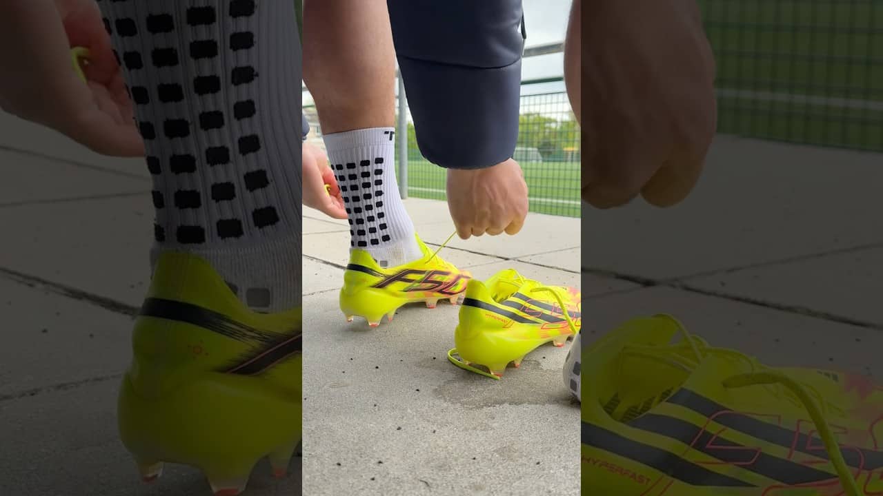 Lightest bolt you can buy 🤯 new F50 hyperfast evo is just 125g #footballboots #adidas #football