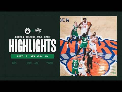 The Boston Celtics fall just short to The New York Knicks 106-112