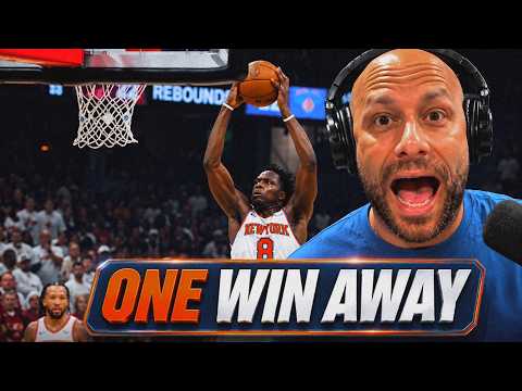 THE NEW YORK KNICKS ARE ONE WIN AWAY FROM THE FINALS