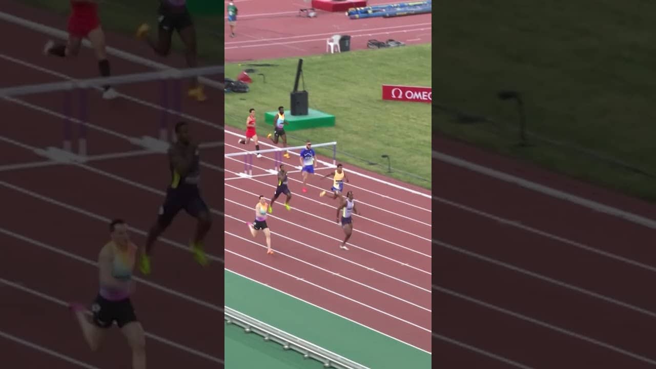 Dos Santos and Warholm casually dueling for the second best time in history at the #DiamondLeague 🤯