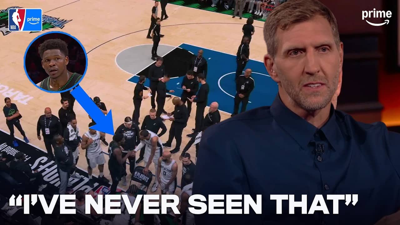 NBA Nightcap Reacts to Anthony Edwards’ Spurs Bench Moment | NBA on Prime