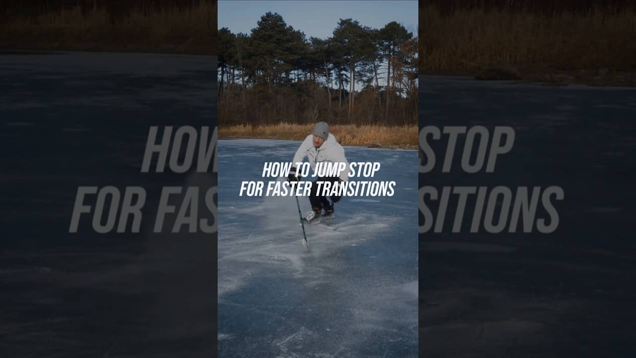 HOW TO JUMP STOP FOR FASTER TRANSITIONS #hockeycoaching #hockeytraining
