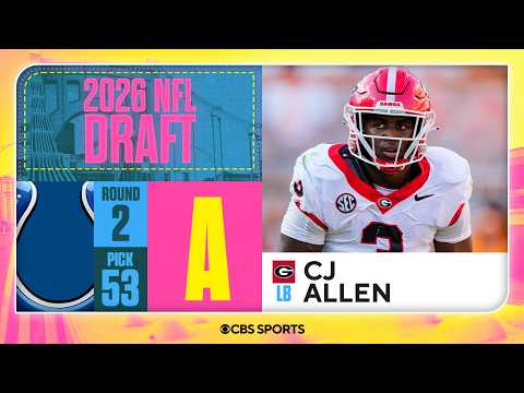 Colts select CJ Allen in Second Round | 2026 NFL Draft Grades & Reaction