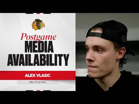 "Hang on and play until the end." | Alex Vlasic Postgame 12.27.25