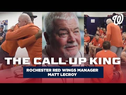 Matt LeCroy Is Minor League Baseball's Call-Up King 👑🙏 | Nationals Player Development