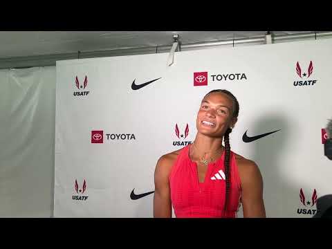 Anna Hall Reacts To Winning 4th Straight Heptathlon Title At USATF Outdoor Championships
