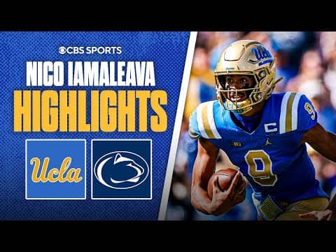 UCLA QB Nico Iamaleava scores 5 total touchdowns in win over No. 7 Penn State | Highlights